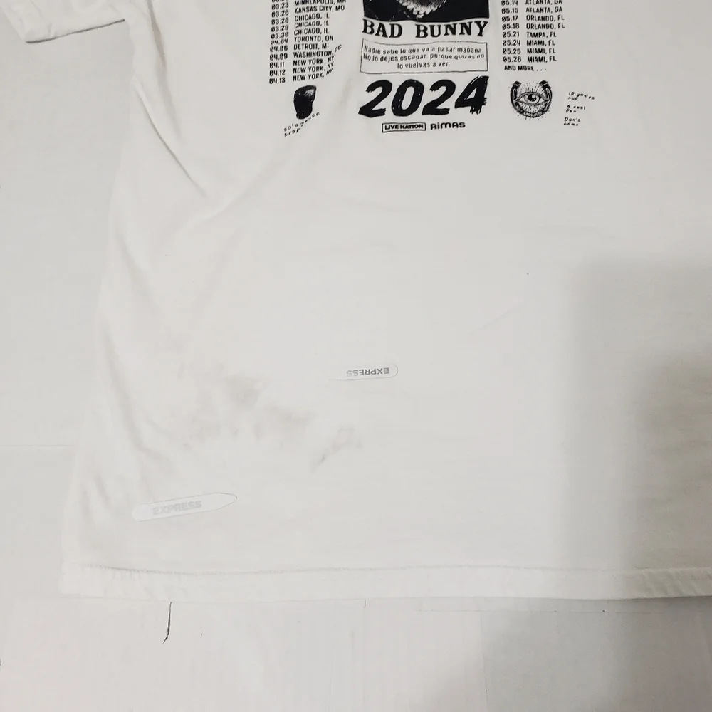 Bad Bunny Most Wanted Tour 2024 Live Nation Rimas by Circle Clothing Men's Large - Picture 5 of 8